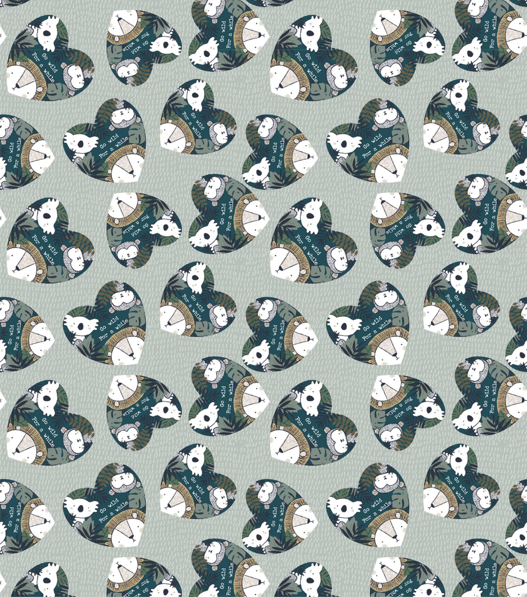 Springs Creative Stay Wild at Heart Cotton Fabric